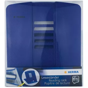 Reggilibro HERMA 19962 blu metallo