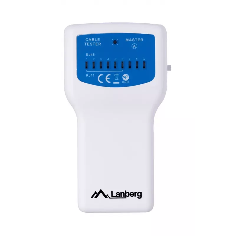 Lanberg NT-0402 tester per cavi di rete PoE, blu/bianco