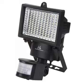 Maclean MCE442 Faretto LED solare con rilevatore di movimento lampada da parete crepuscolare IP44 6W 6000K