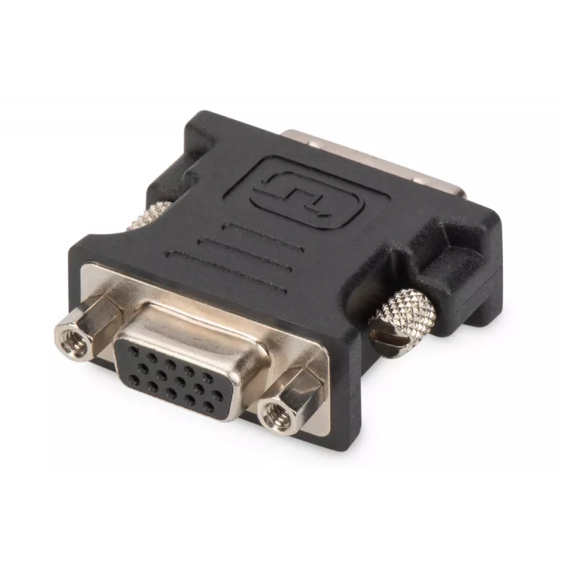Adattatore DVI Assmann. DVI(24+5) - HD15 M/F. DVI-I Dual-Link. bl (AK-320504-000-S)