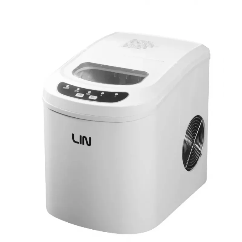 Macchina portatile per cubetti di ghiaccio LIN ICE PRO-W12 bianca