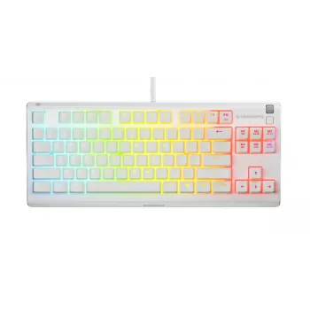 Tastiera SteelSeries Apex 3 TKL US, bianco