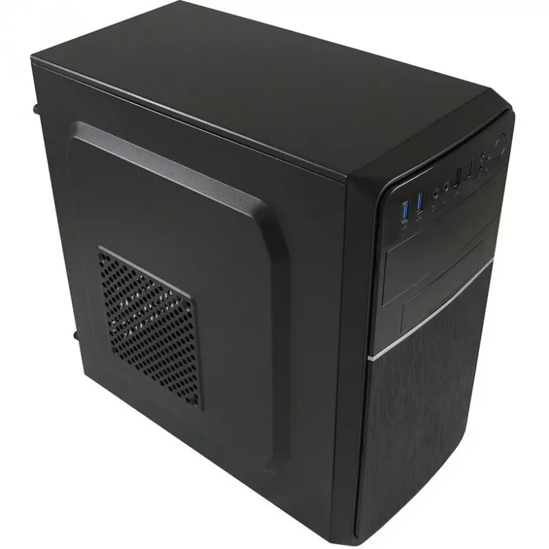 LC Power 2015MB - tower - micro ATX - senza alimentatore - nero - USB/audio (LC-2015MB-ON)
