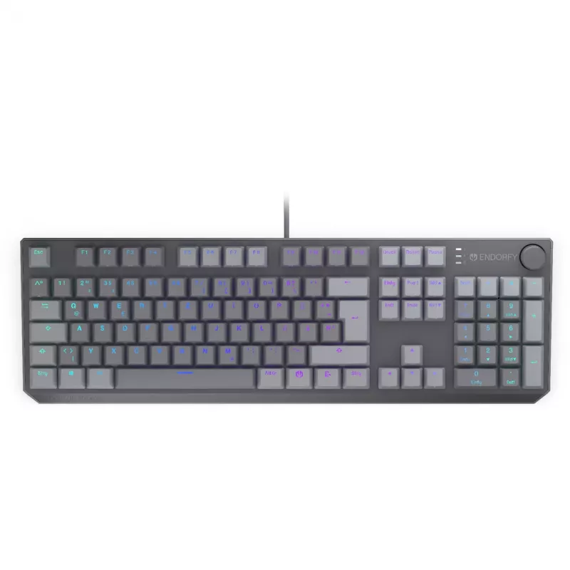 Thock V2, Tastiera da gaming grigia, Layout DE, ENDORFY Red