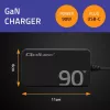 Caricabatterie da parete Qoltec 90W GaN Super Fast SLIM | XP | 5-20V | 4,5A | USB-C 3.1 | Laptop | MacBook | Smartphone | + cavo