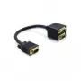 Adattatore VGA DeLOCK 65060 connettore maschio su 2x connettore femmina 0,2 m