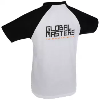 T-shirt Global Masters GM Logo - bianco (XL)