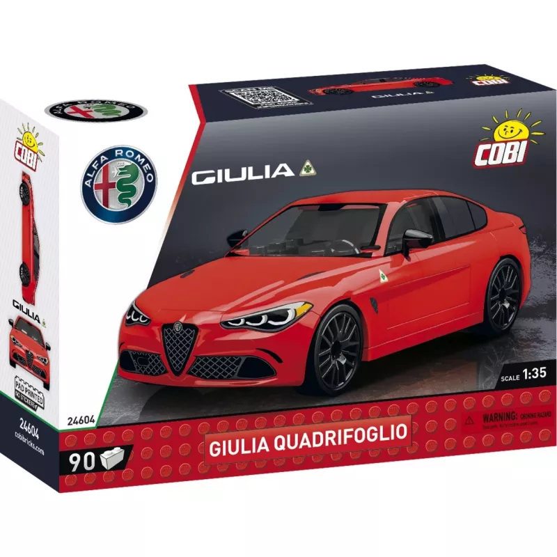 Kit COBI Giulia Quadrifoglio 90 pezzi da 6 anni