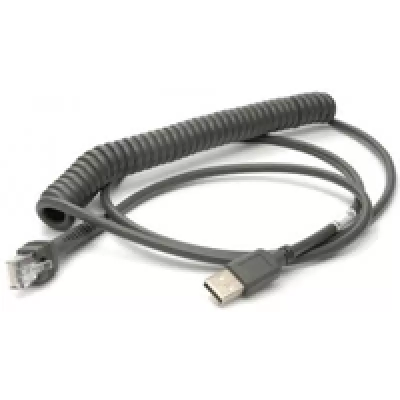 Cavo USB Honeywell, cavo a spirale, lunghezza: 2,9 m, colore: nero, per Voyager/Fusion/Focus (53-53235-N-3)