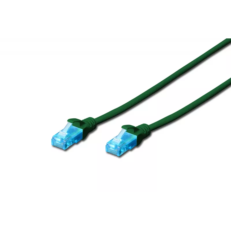 Assmann Digitus cavo patch CAT 5e U-UTP. PVC. AWG 26/7. Lunghezza 2 m. Colore verde (DK-1512-020/G)