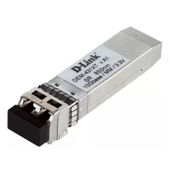 D-Link 10GBase-SR ricetrasmettitore SFP+, 80/300m, fibra ottica, 10000 Mbit/s, SFP+, LC, 50/125, 62,5/125 µm, SR