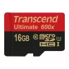Transcend microSDHC MLC 16GB Class 10 UHS-I 600x + adattatore SD