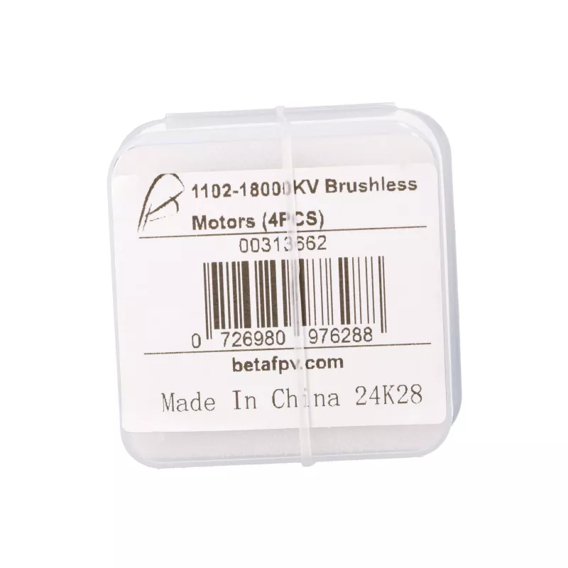 Set motori brushless per drone BETAFPV 1102 18000KV, 4 pezzi, lunghezza statore 45 mm