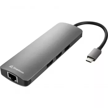Sharkoon adattatore combo USB 3.0 Type-C schede/adattatori interfaccia HDMI, RJ-45, USB 3.2 Gen 1 (3.1 Gen 1)