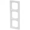 Busch-Jaeger future linear 1723-184K Cornice a 3 posti, bianco studio