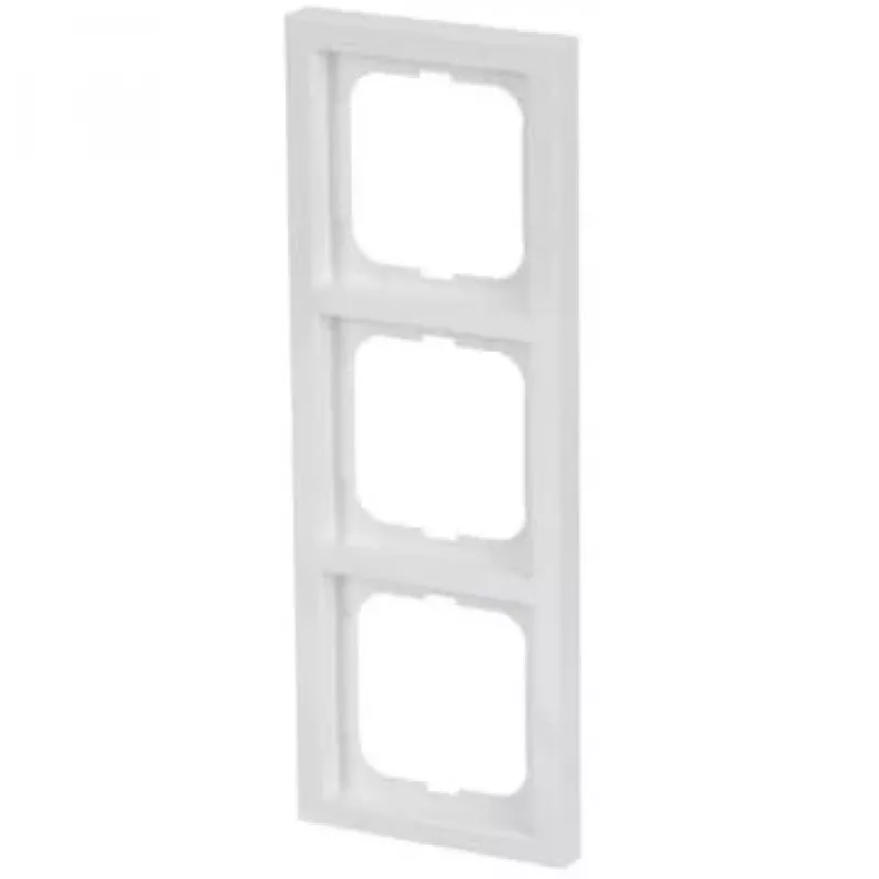 Busch-Jaeger future linear 1723-184K Cornice a 3 posti, bianco studio