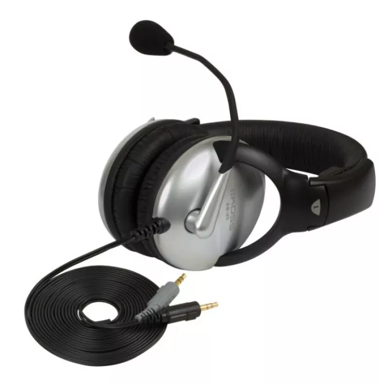 Koss SB45 Headset con filo ad archetto Telefonate/Musica Nero, Argento