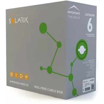 Solarix CAT6 UTP PVC Eca cavo da installazione 305 m