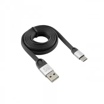 Sbox USB 2.0-Type-C/2.4A nero/argento 1,5 m