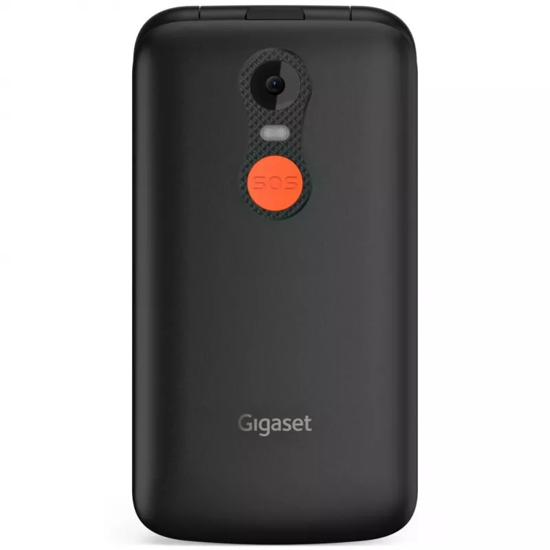 Gigaset GL595 telefono per anziani 7,11 cm (2,8 pollici) Dual SIM, pulsante SOS, resistente a schizzi e polvere, 32 MB RAM, slot microSD, nero