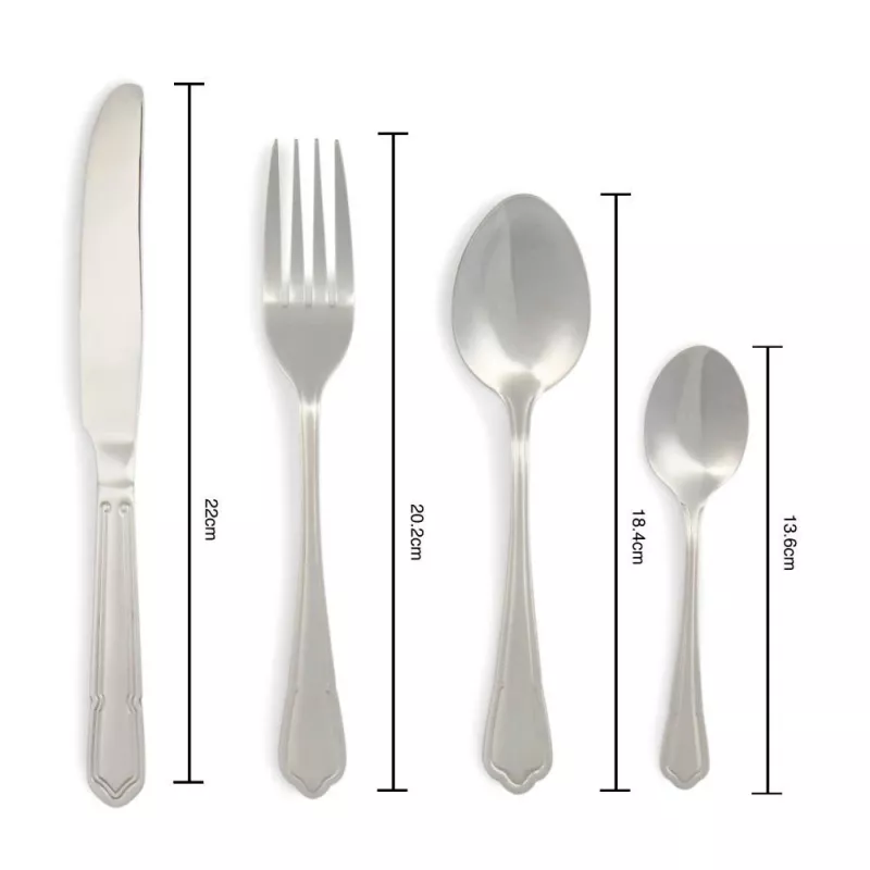 Set posate Salter BW12426EU7 24 pezzi in acciaio inox, lavabile in lavastoviglie