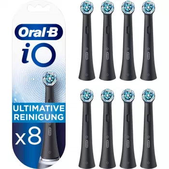 Testine spazzolino sostitutive Oral-B IOUR8BK confezione da 8, nero