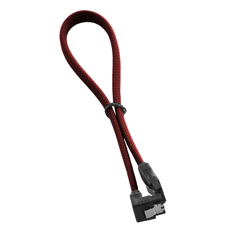 Cavo ModMesh SATA 3 ad angolo retto 30 cm – rosso sangue – cavo – digitale/dati (CM-CAB-RSAT-N30KBR-R)