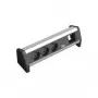Prolunga di alimentazione Bachmann 3x Schuko 1x GST18 nero argento