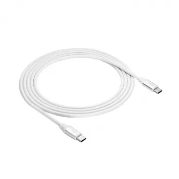 Cavo USB-C a USB-C Akyga AK-USB-41, USB 2.0, 60 W, 1,8 m, bianco