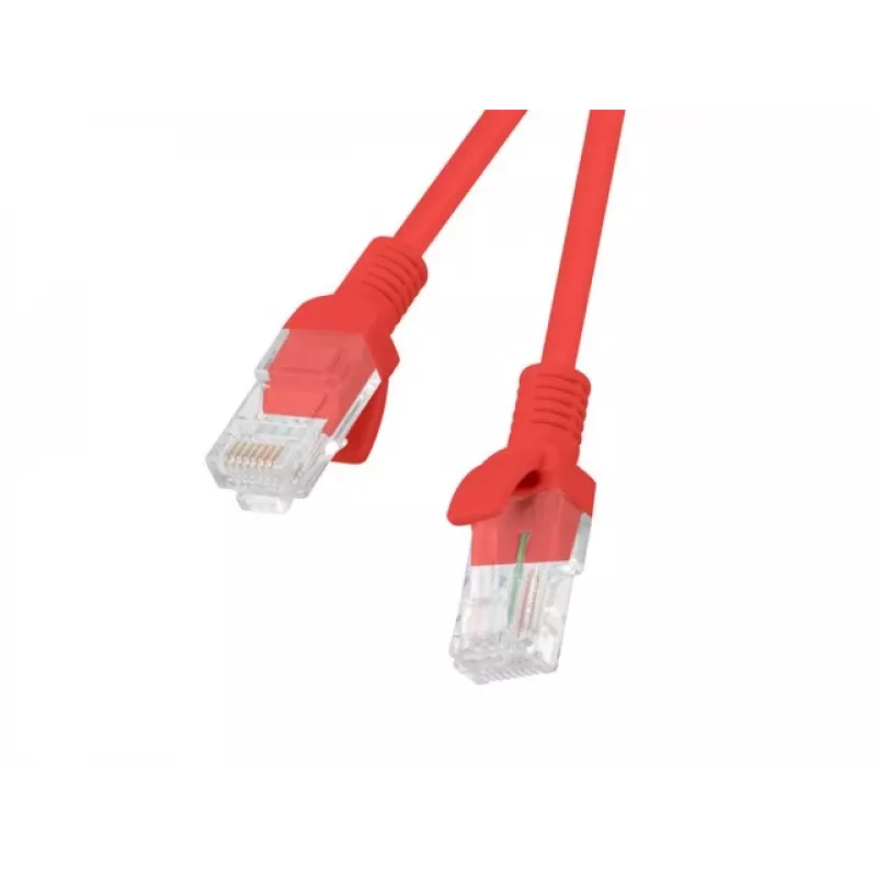 Lanberg PCU5-20CC-0100-R Cavo patch Cat.5e UTP, 1 m, Rosso, confezione da 10