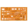 STANDARDGRAPH maschera per disegno segni tattici NATO 8355 arancione (8355)