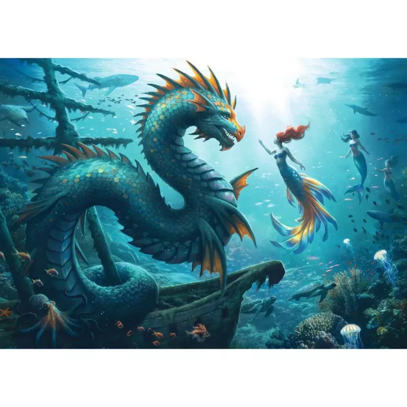 Puzzle Ravensburger Verzauberte Tiefen 1000 pezzi di Ravensburger