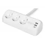Ciabatta DIGITUS 3 prese con 2×USB-A e 1×USB-C, 3 prese AC tipo E/F, cavo 1,5 m, bianco
