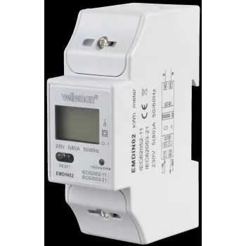 VE EMDIN02 - contatore di energia con display LCD monofase (EMDIN02)