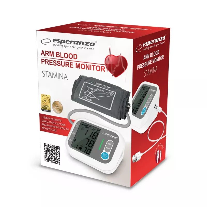 Misuratore di pressione sanguigna Esperanza ECB005 misurazione automatica con display LCD