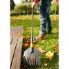 QuikFit rastrello per foglie, piccolo nero/arancione, 22 cm