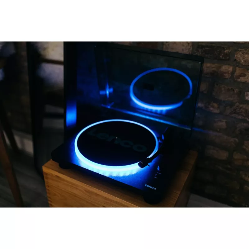 Lenco LS-50LED - Giradischi - 4 Watt (totali) - nero (A004784)