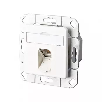 METZ CONNECT BTR E-DAT C6 8(8) UPk - presa di connessione, da incasso - RJ-45 - bianco puro, RAL 9010 - 1 connessione (1307371102-I)