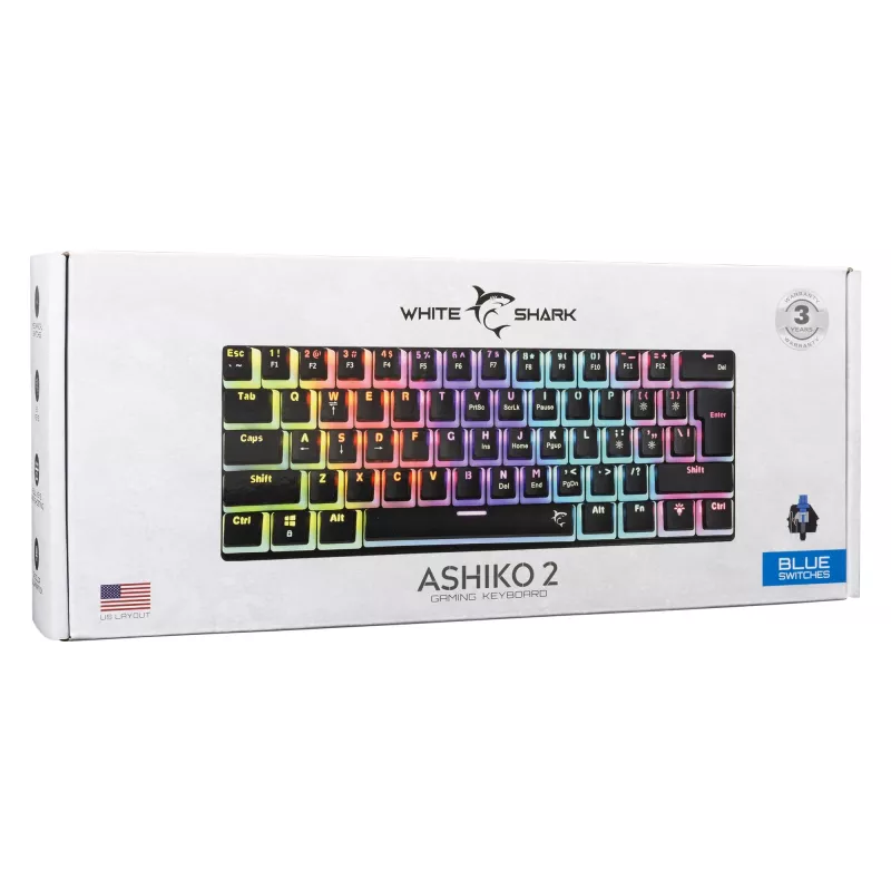 White Shark GK-2202 Ashiko 2 nero/blu US