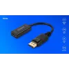 Adattatore Savio DisplayPort (M) v1.2 - HDMI A (F) v1.4, 4K, AK-62