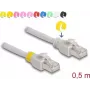 Cavo di rete DeLOCK RJ45 Cat.6A S/FTP 0,5m grigio