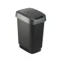 Pattumiera Rotho Twist 50 L rettangolare polipropilene, 50 L, 602×298×401 mm, nero