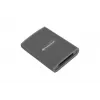Transcend RDE2 lettore di schede USB 3.2 Gen 2 Type-C grigio