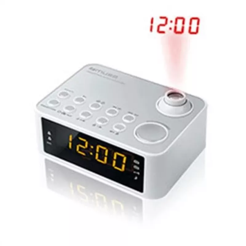 Sveglia Muse M-178 PW digitale argento bianco
