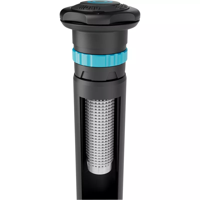 Sistema di irrigazione irrigatore a scomparsa MD80 nero grigio gittata da 3,5 a 5 metri