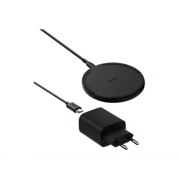 Caricabatterie wireless Belkin WIA012KQBK 15W con alimentatore 20W, nero
