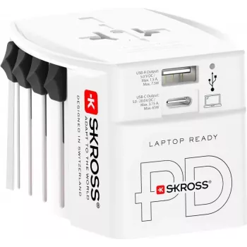 Skross 1302976 Adattatore da viaggio MUV AC65PD (1302976)