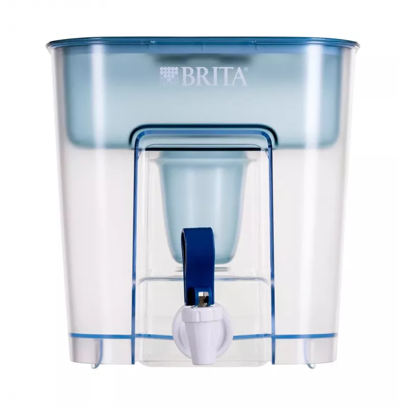 BRITA Flow 1052805 dispenser con filtro per acqua con cartuccia MAXTRA PRO Pure Performance, 8,2 l (5,2 l filtrati), blu