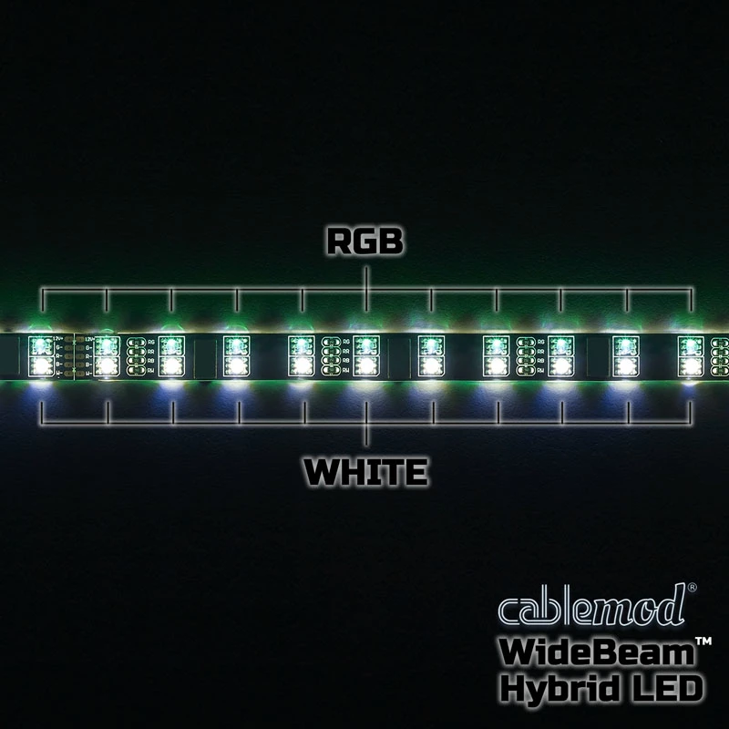 Striscia LED universale CableMod CM-LED-30-D30RGBW-RK 300 mm per interni
