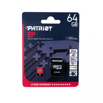 Patriot Memory PEF64GEP31MCX scheda di memoria 64 GB MicroSDXC Class 10